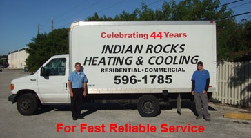 Fast Heating and Air Conditioning Repairs. Serving Largo, Seminole, Indian Rocks Beach, Bellair, Sand Key, Clearwater and surrounding areas for 44 years